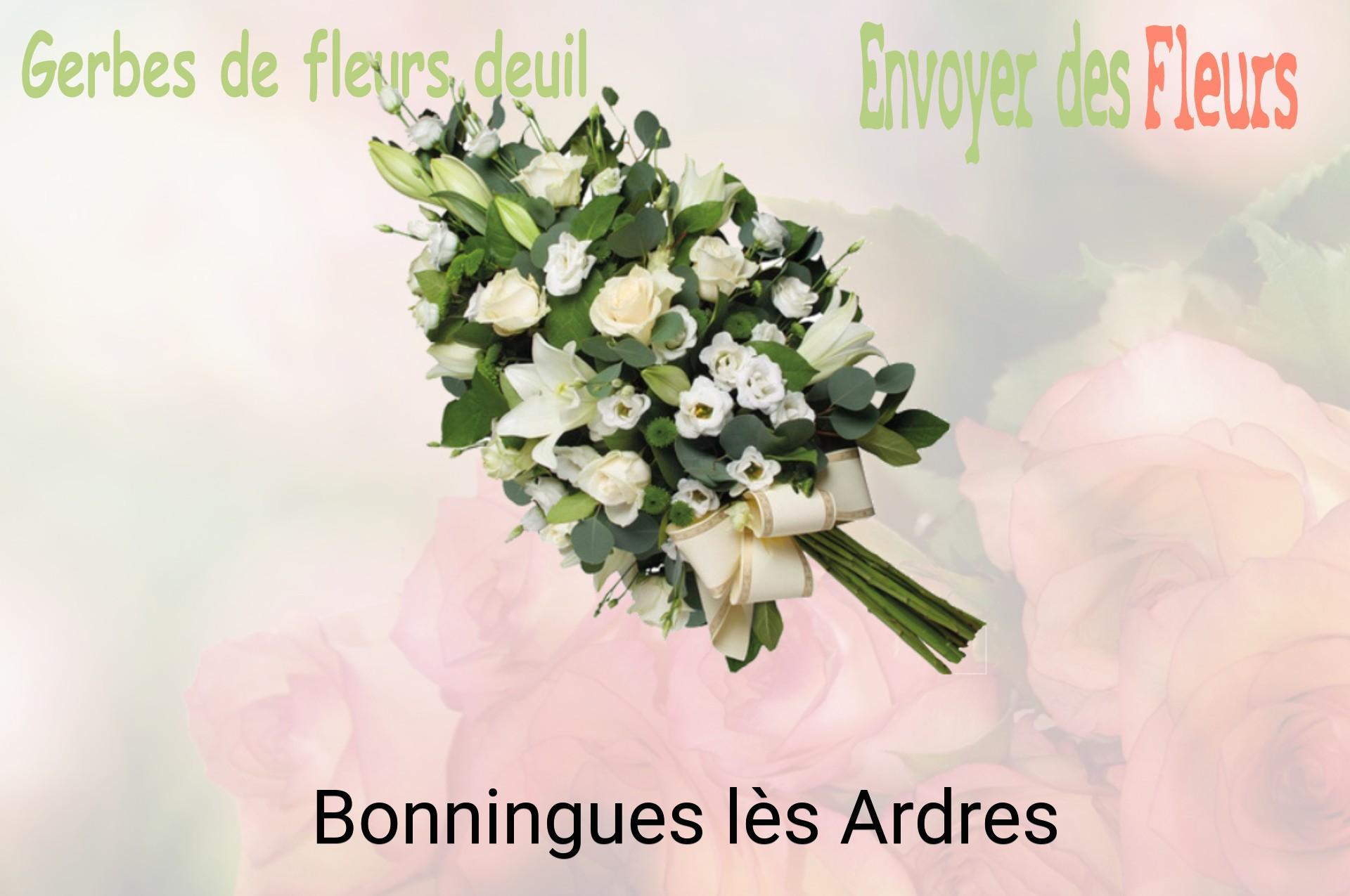Gerbe de fleurs de deuil livrée à Bonningues-lès-Ardres